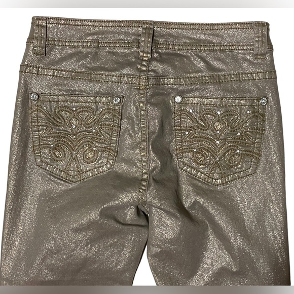 Reba Gold Shimmer Jeans - Picture 7 of 8